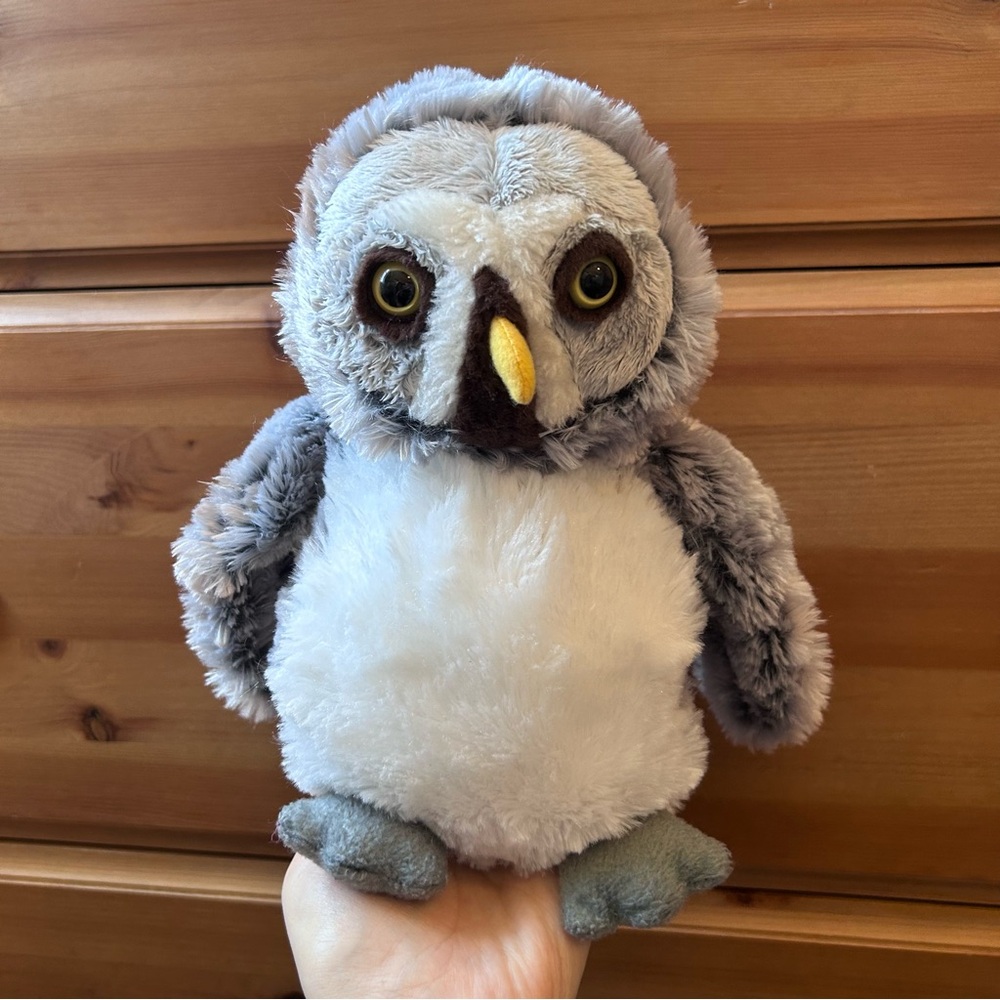 Ganz Stuffed Owl Gray White Stuffie